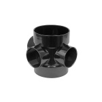 110mm Short Bossed Pipe (63mm boss) - Black