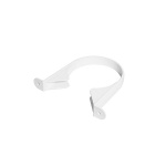 110mm Pipe Bracket - White