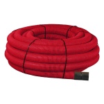 Red Twinwall Duct 110mm x 50m Coil